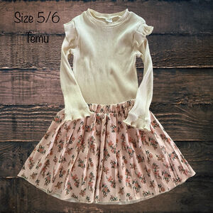 5/6 Temu Dress Set